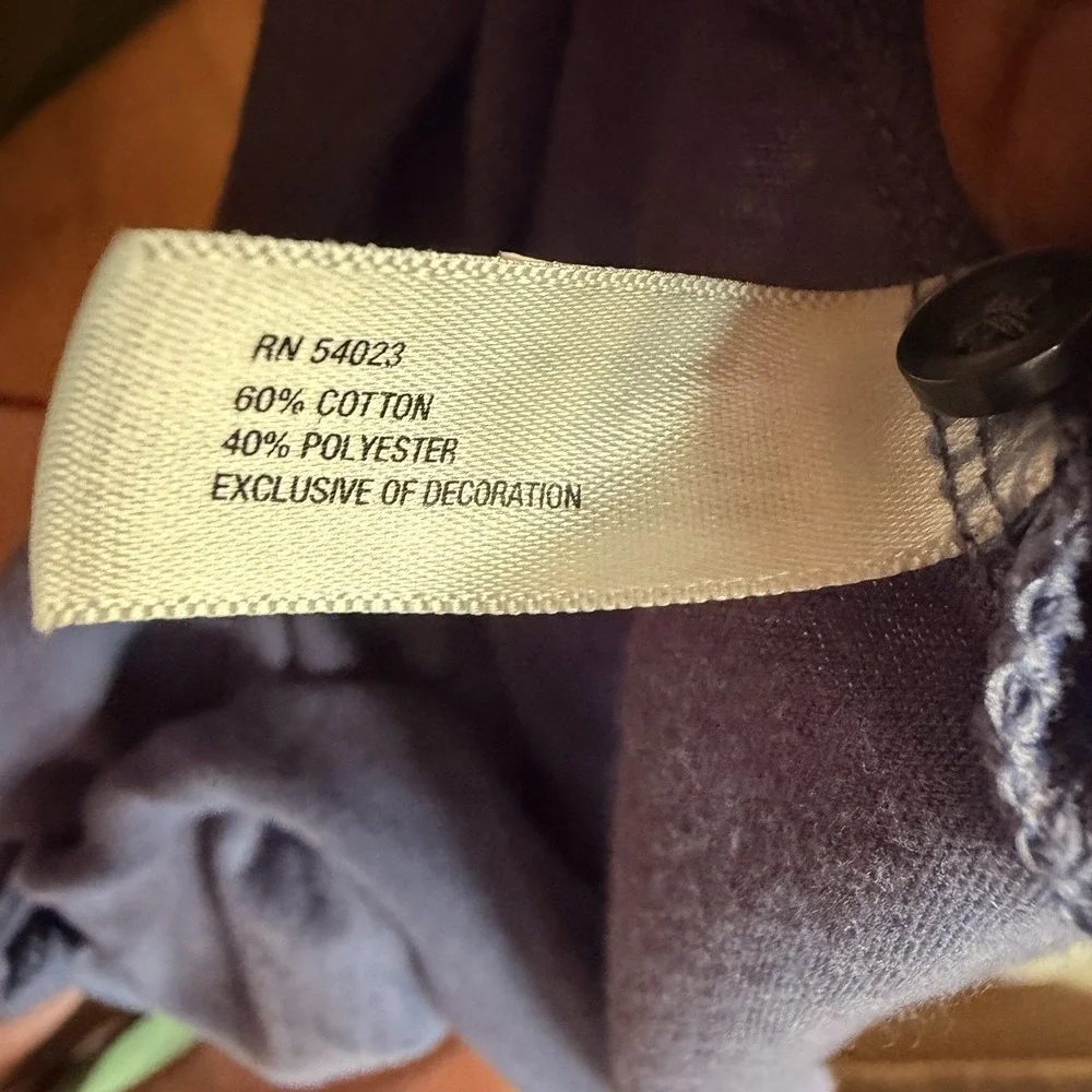 Gap Women's Ruffle Front Button Up Tank Top Blue Size M - Picture 7 of 7